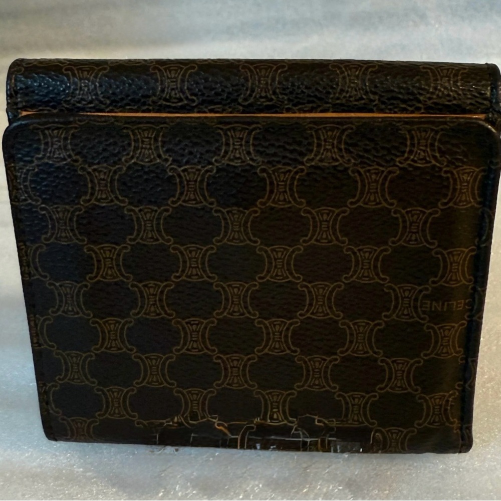 Celine Dark Brown Wallet with Tan Accent - Picture 2 of 7
